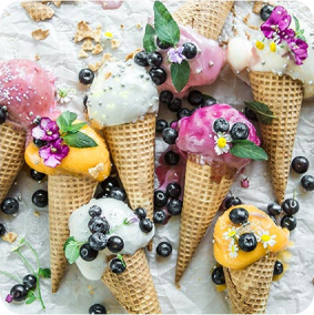 Fruit ice-cream